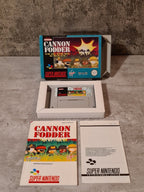 SNES Super Nintendo Cannon Fodder mit OVP und Anleitung EUR - T-Retro-Games 