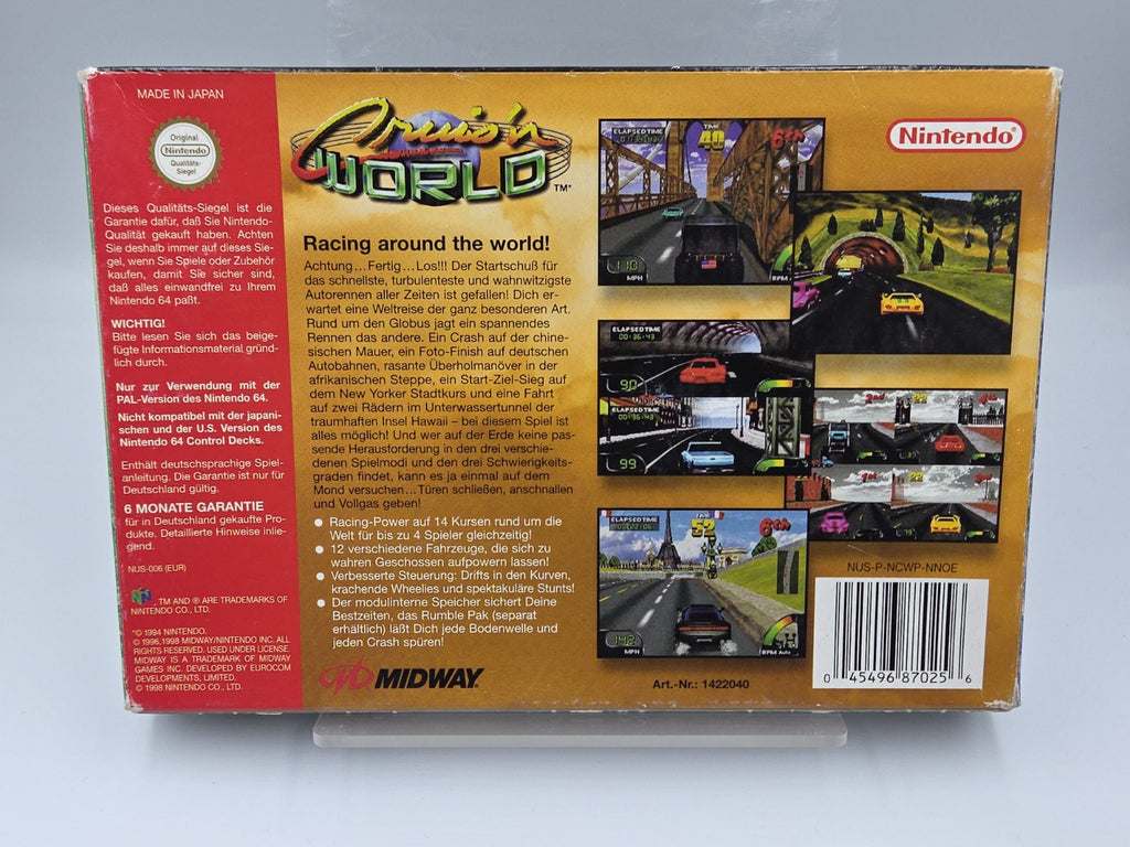 N64 Nintendo 64 Spiel Cruis'n World mit OVP und Anleitung NOE