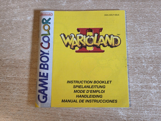 Nintendo Game Boy Color Spielanleitung Wario Land II EUR