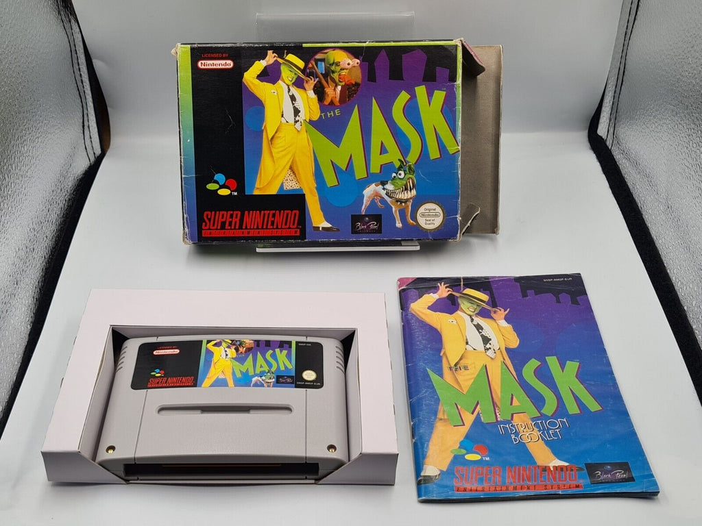 SNES Super Nintendo The Mask mit OVP und Anleitung EUR - T-Retro-Games 