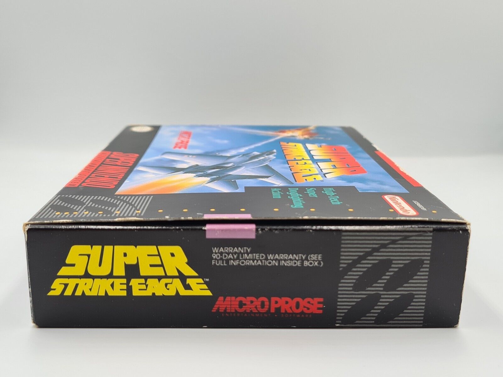 SNES Super Nintendo Super Strike Eagle mit OVP und Anleitung NTSC USA - T-Retro-Games 