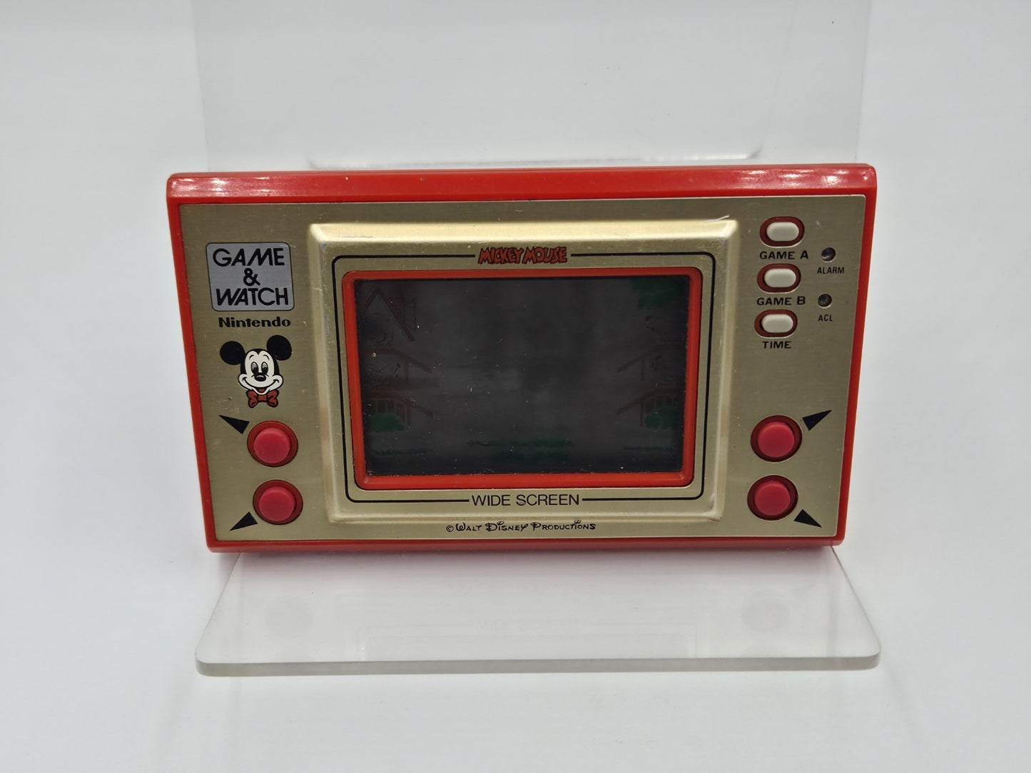 Nintendo Game & Watch Mickey Mouse Konsole Console 1981 Wide Screen