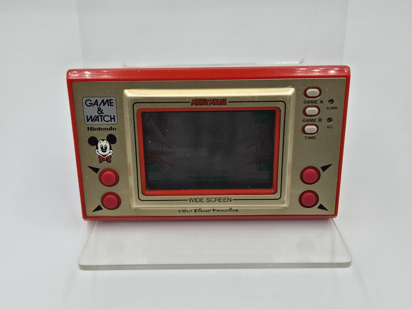 Nintendo Game & Watch Mickey Mouse Konsole Console 1981 Wide Screen