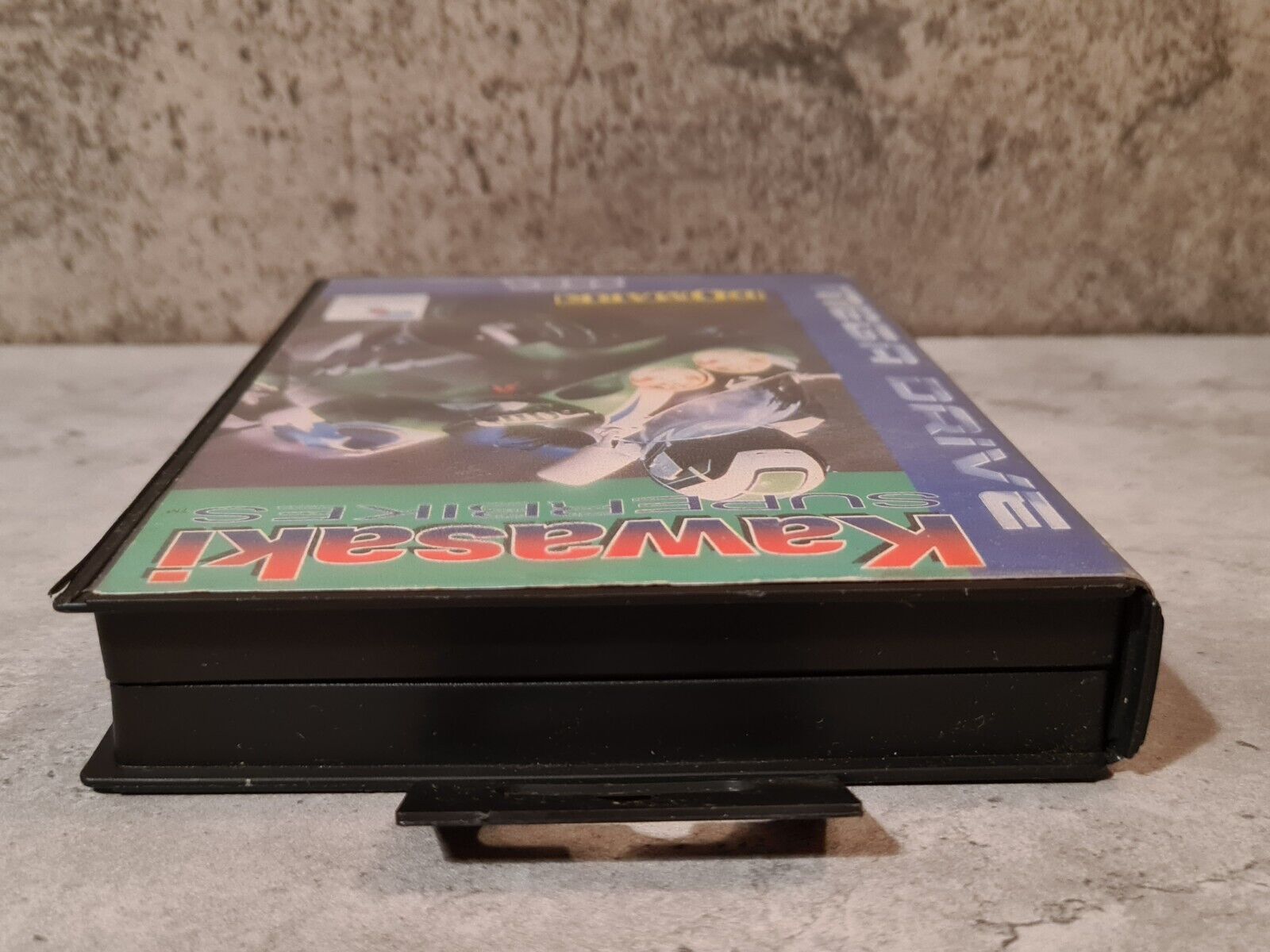 Sega Mega Drive Spiel Kawasaki Superbikes mit OVP und Anleitung Multi Language - T-Retro-Games 