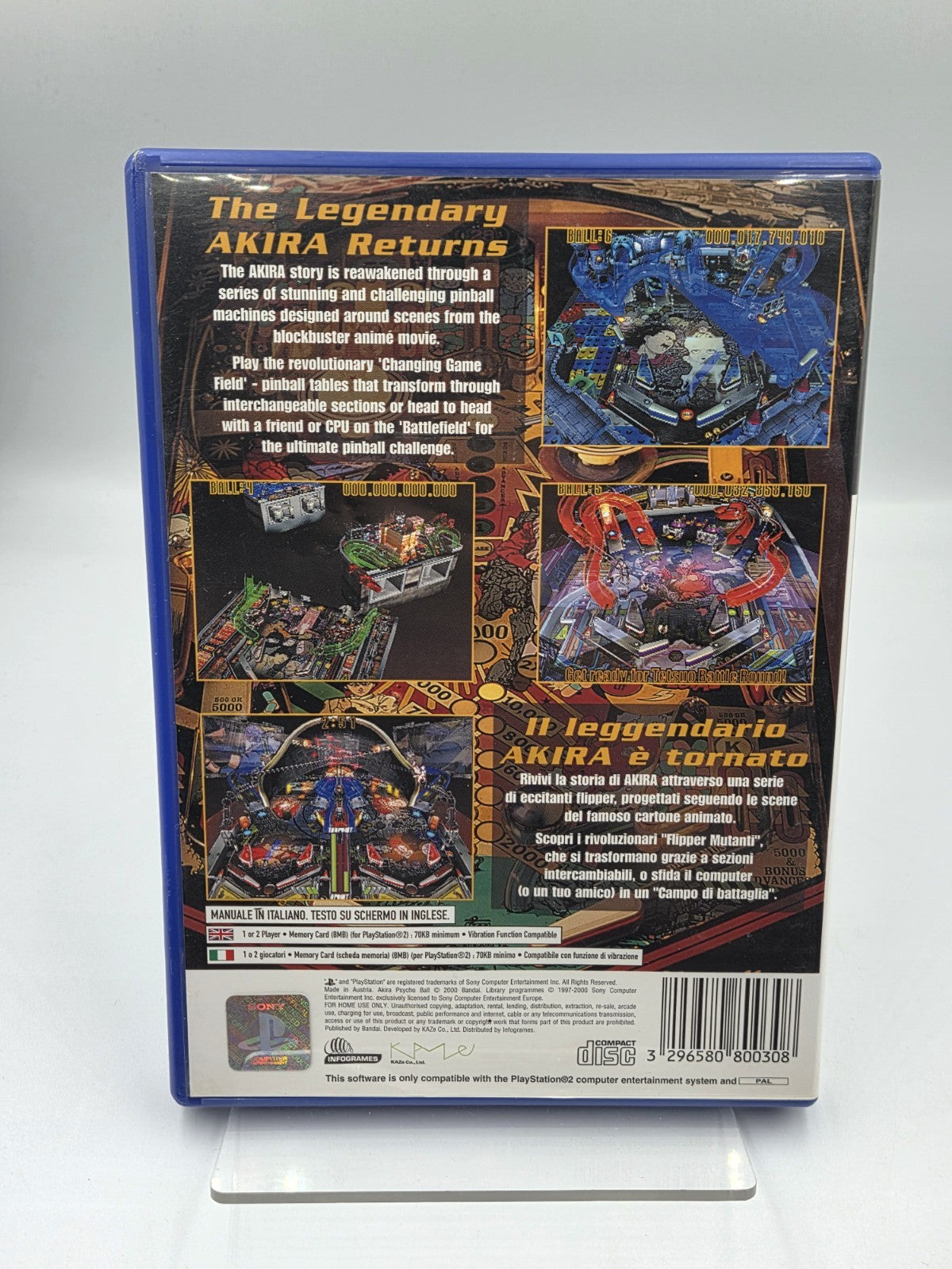 PS2 Playstation 2 Akira Psycho Ball mit OVP und Anleitung Multilingual