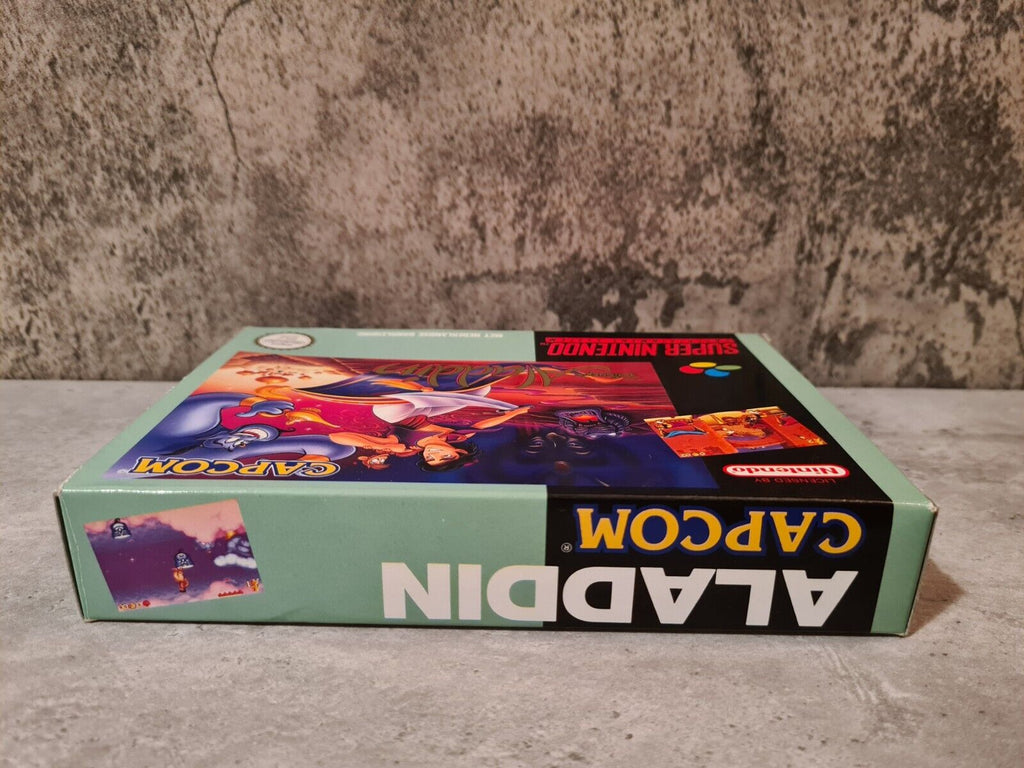 SNES Super Nintendo Disney's Aladdin mit OVP und Anleitung HOL - T-Retro-Games 