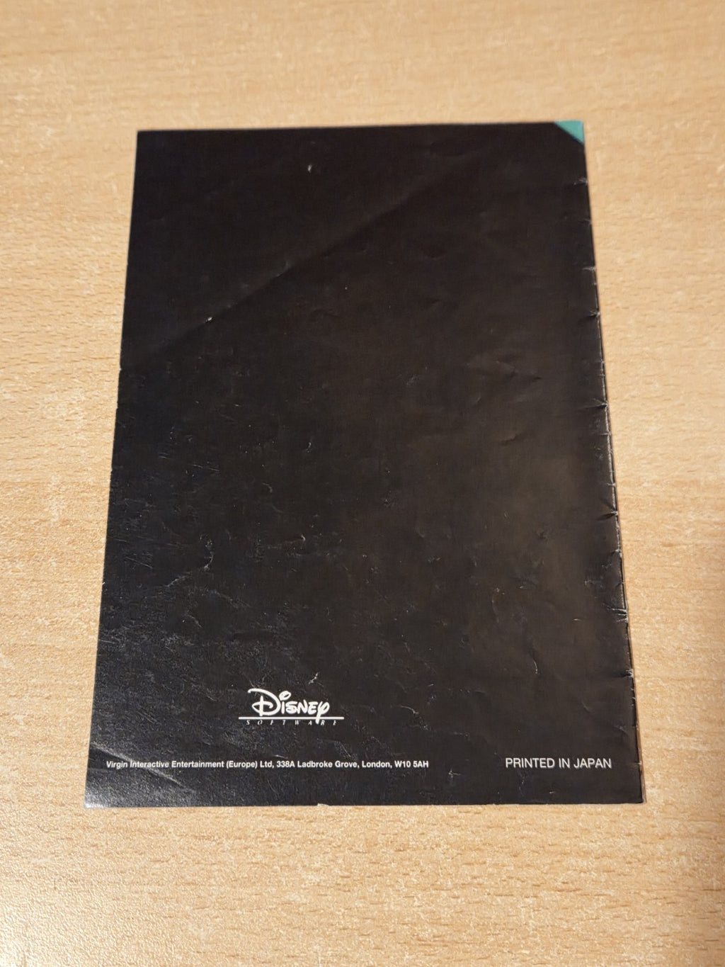 SNES Super Nintendo Disney's The Jungle Book Instruction Booklet UKV