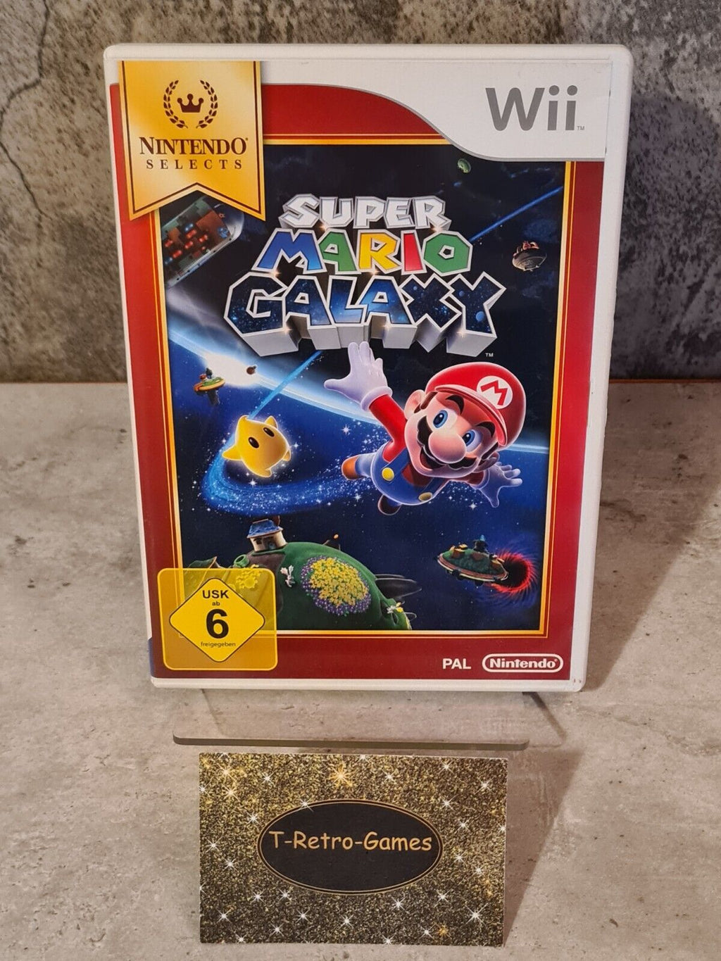 Nintendo Wii Spiel Super Mario Galaxy mit OVP und Anleitung NOE - T-Retro-Games 