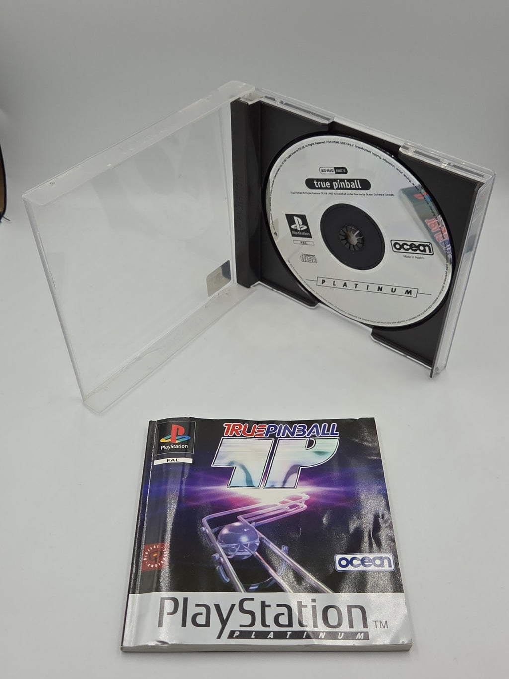 PS1 Playstation 1 Spiel True Pinball mit OVP und Anleitung Multilingual