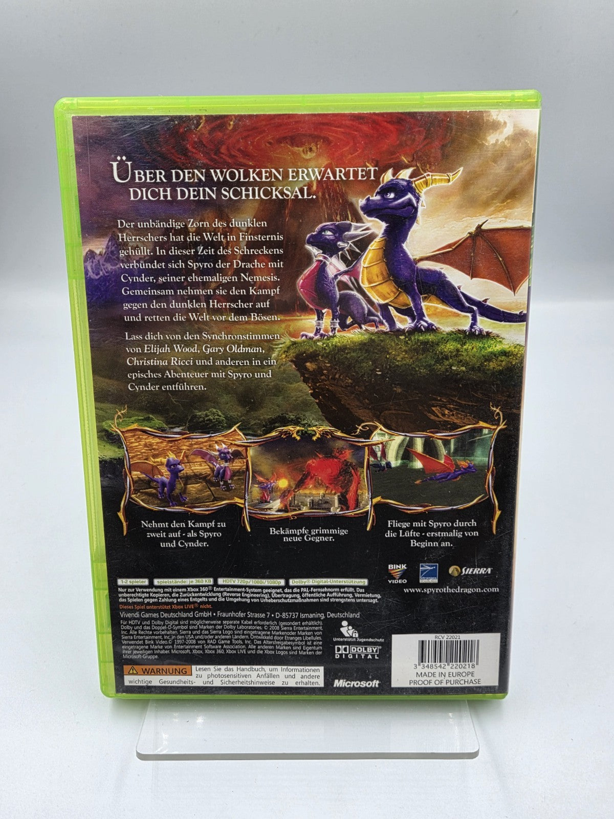 XBOX360 Spiel The Legend of Spyro Dawn of The Dragon mit OVP + Anleitung Deutsch