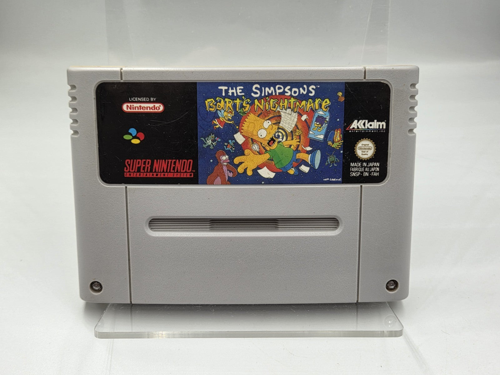 SNES Super Nintendo The Simpsons Bart's Nightmare Modul FAH