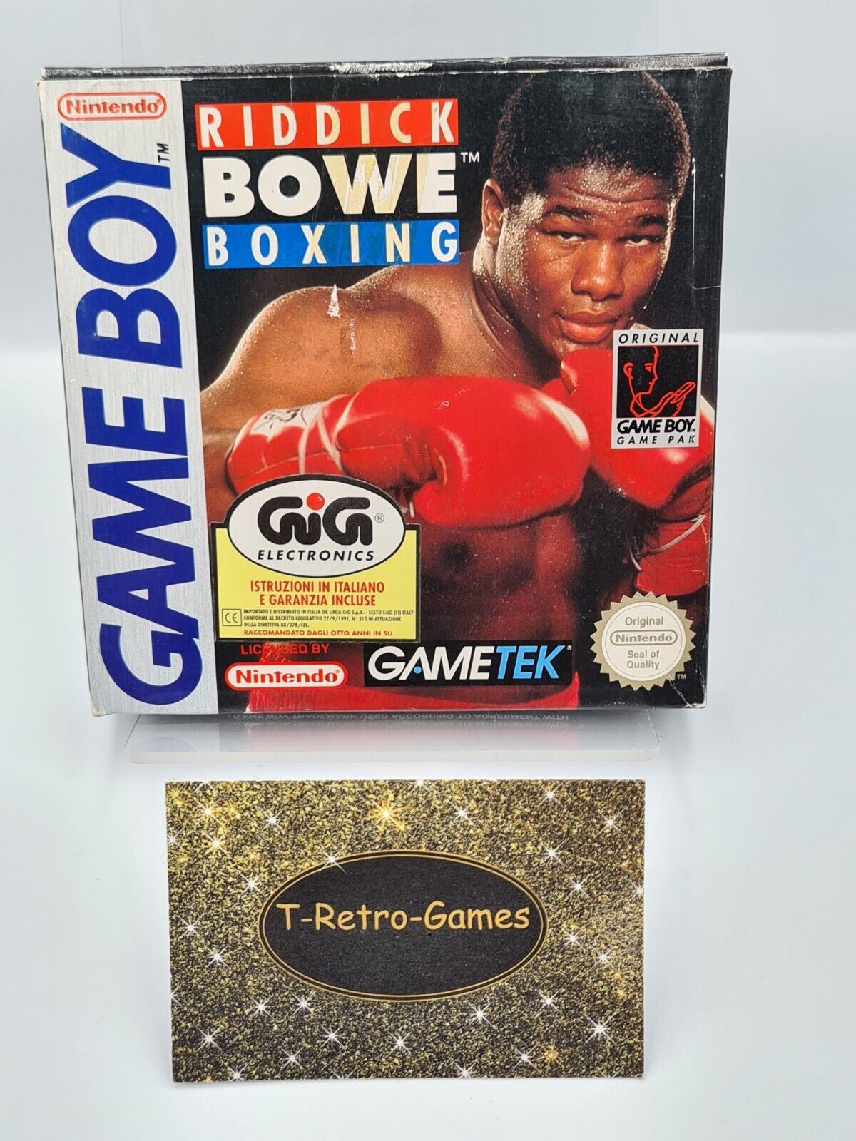 Nintendo Game Boy Classic Riddick Bowe Boxing mit OVP und Anleitung EUR - T-Retro-Games 