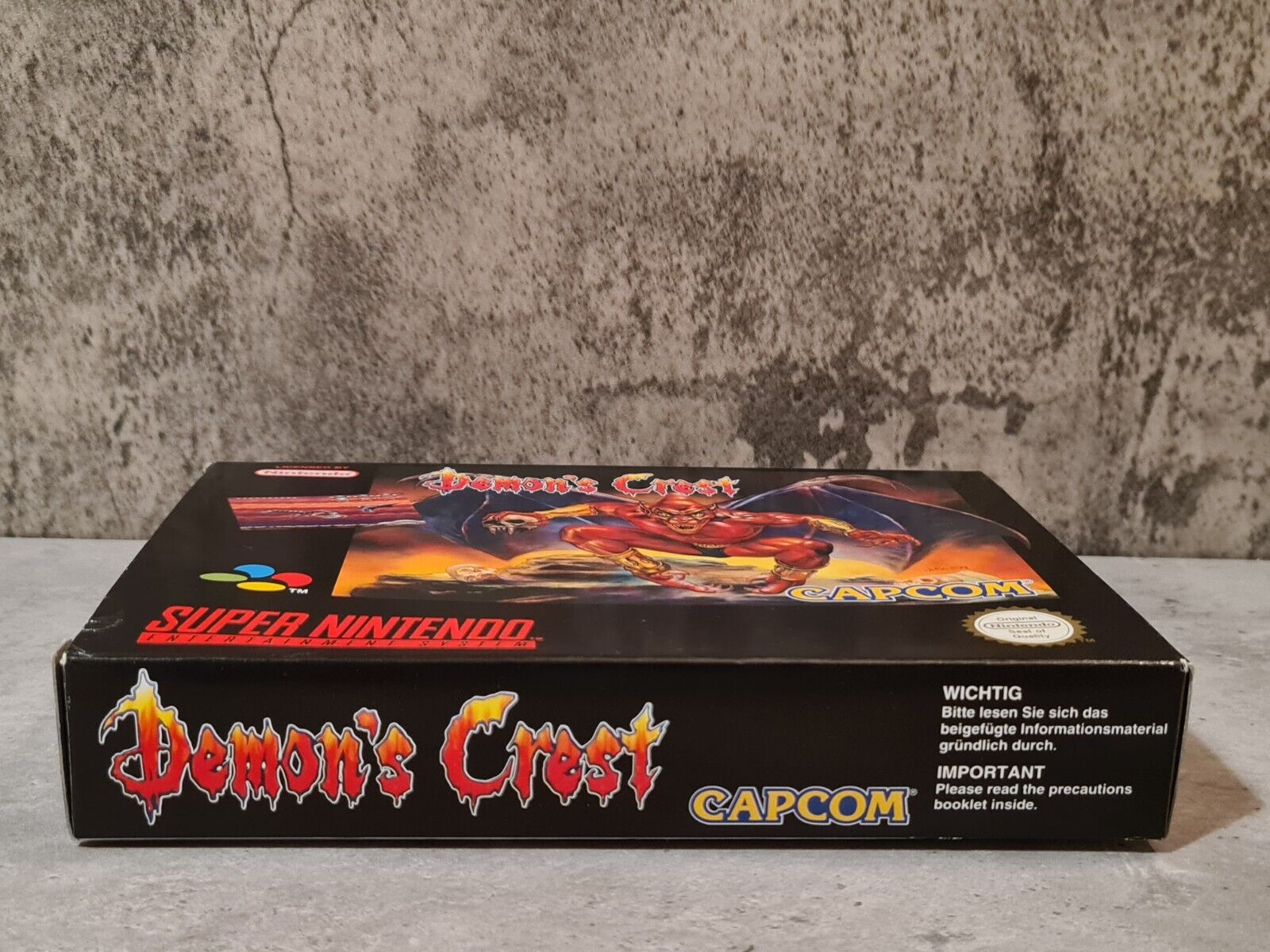 SNES Super Nintendo Demon's Crest mit OVP und Anleitung EUR - T-Retro-Games 