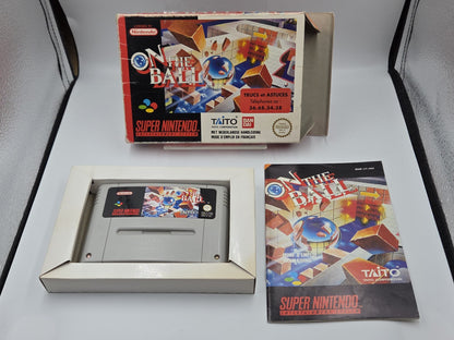 SNES Super Nintendo On The Ball mit OVP und Anleitung FAH