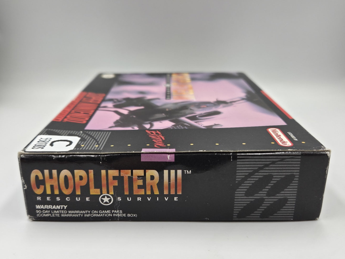 SNES Super Nintendo Choplifter III Rescue Survive Leer OVP Empty Box NTSC USA