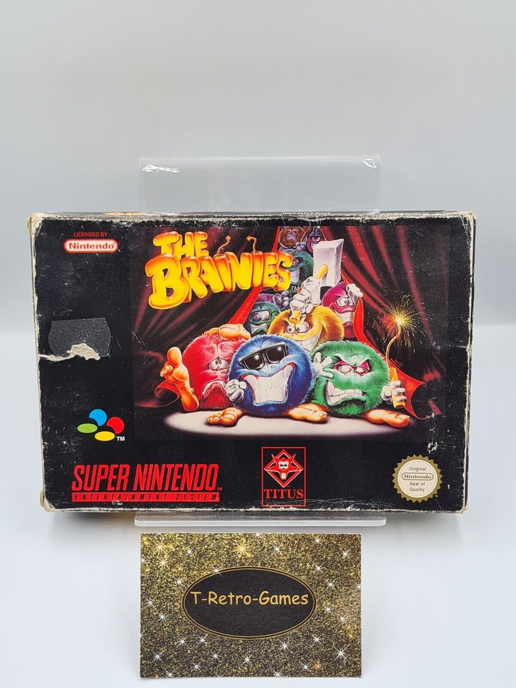 SNES Super Nintendo The Brainies mit OVP und Anleitung EUR - T-Retro-Games 