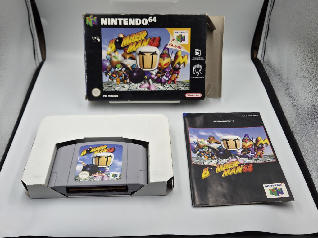 N64 Nintendo 64 Bomberman 64 mit OVP und Anleitung NOE
