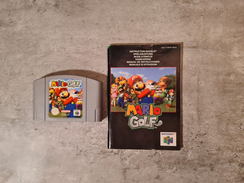 N64 Nintendo 64 Mario Golf mit OVP und Anleitung EUR - T-Retro-Games 