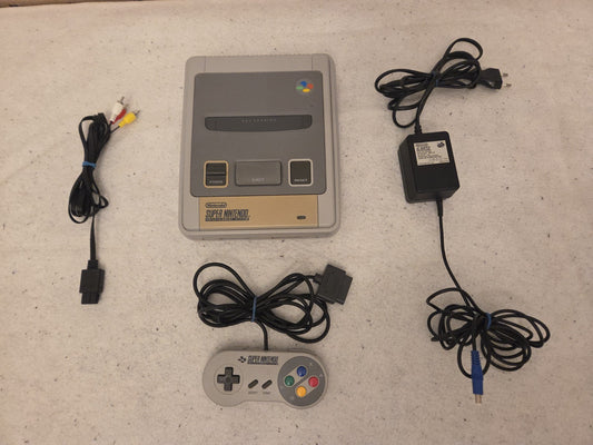 SNES Super Nintendo Konsole Console mit Controller + Kabeln PAL