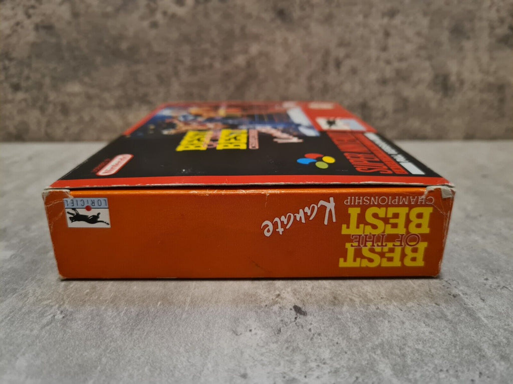 SNES Super Nintendo Best of The Best Karate mit OVP und Anleitung FRG - T-Retro-Games 