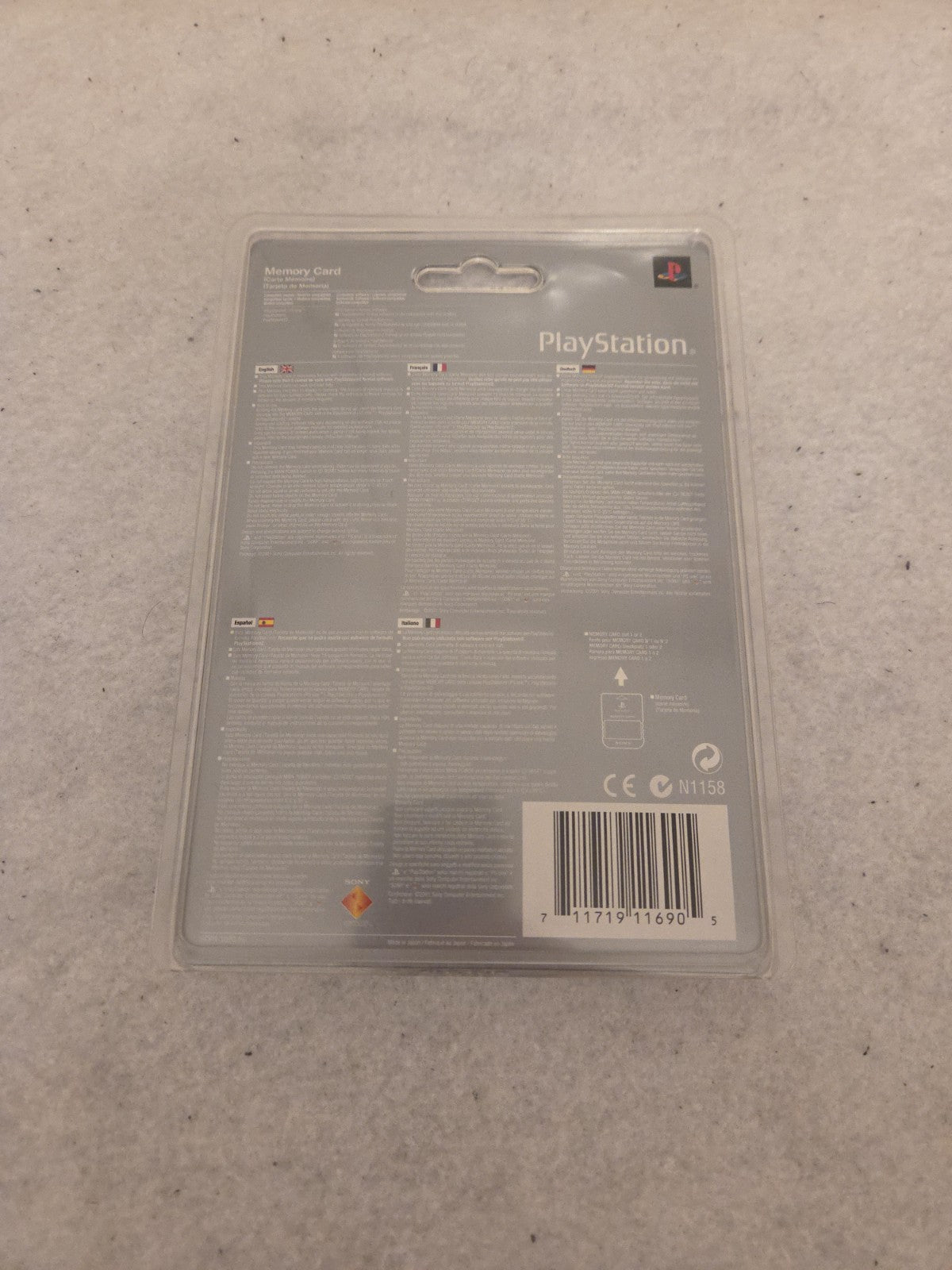 PS1 Sony Playstation Memory Card Sealed Neu New Smaragd SCPH-1020 