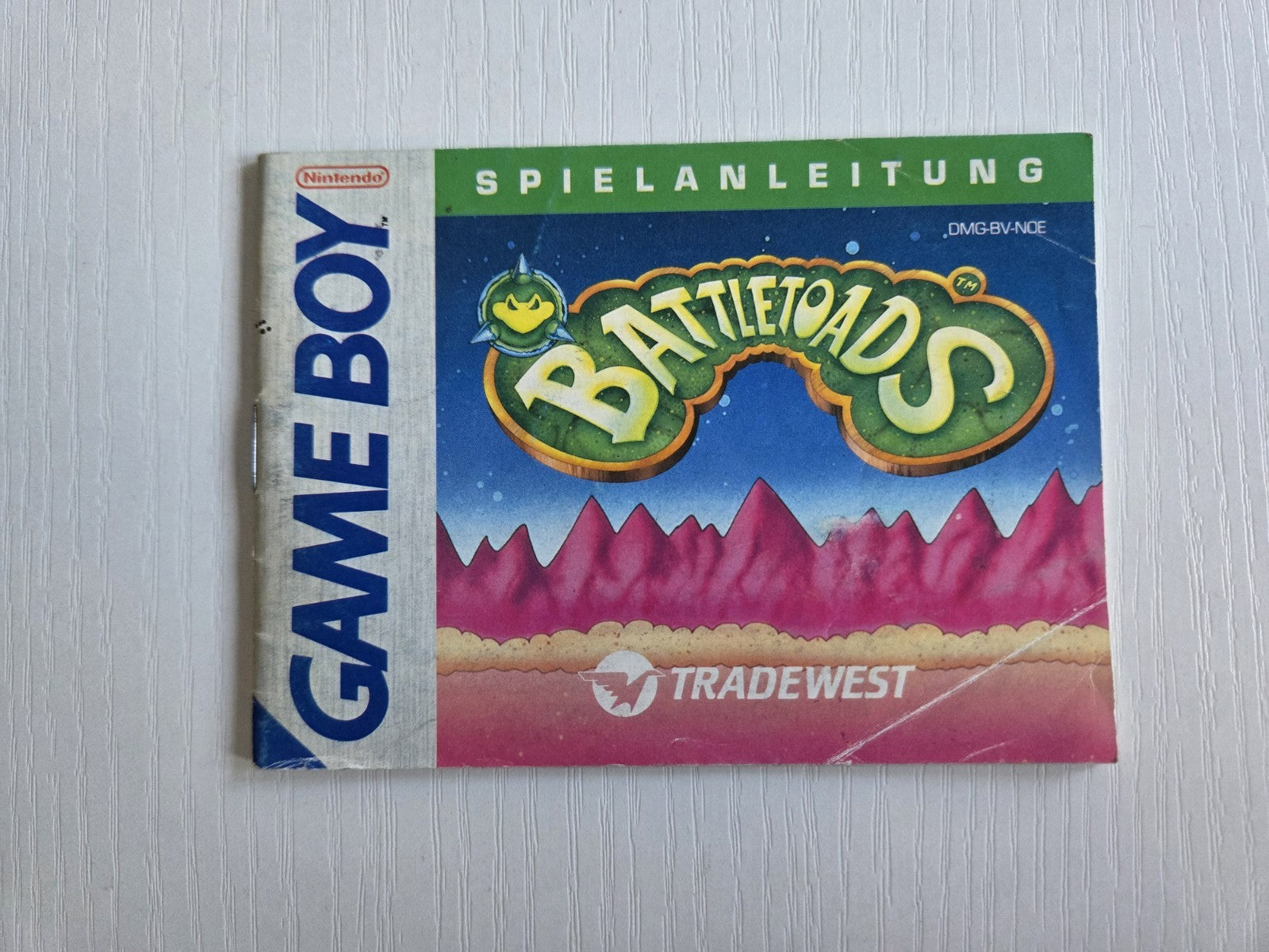 Nintendo Game Boy Classic Battletoads Spielanleitung Instruction Booklet NOE