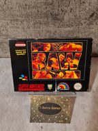SNES Super Nintendo WWF Raw mit OVP und Anleitung EUR - T-Retro-Games 
