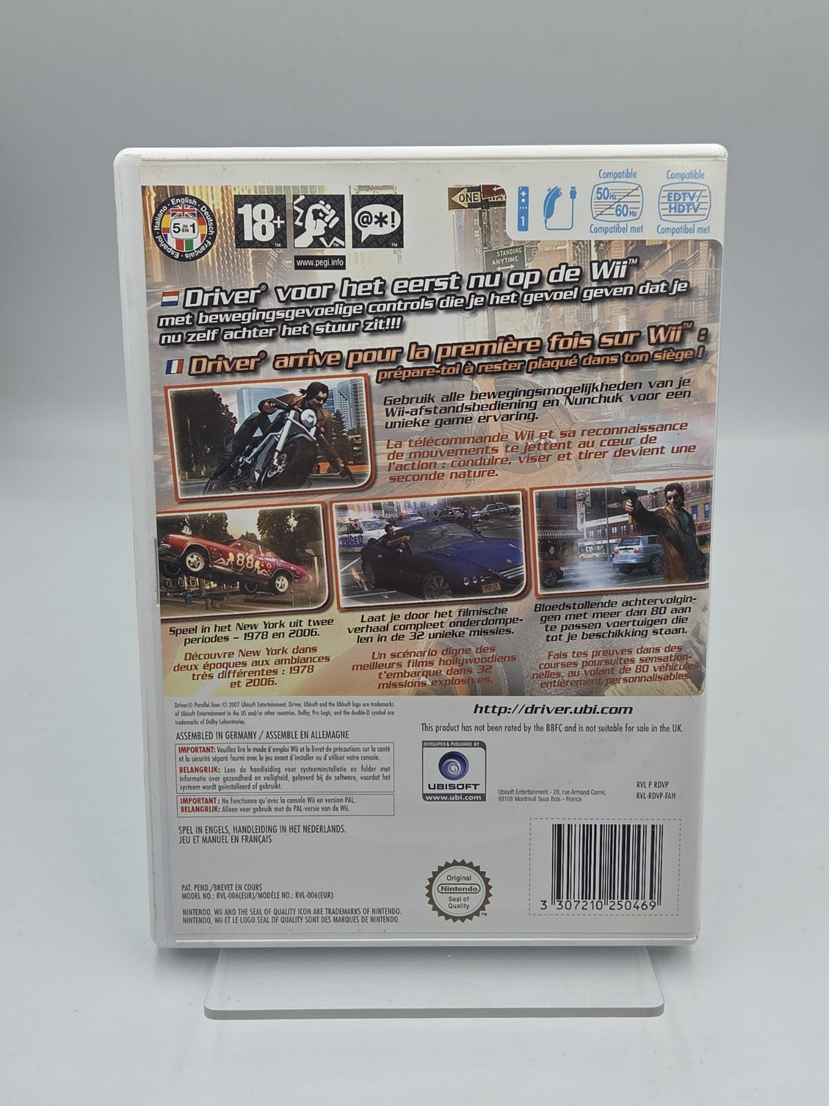 Nintendo Wii Spiel Driver Parallel Lines mit OVP und Anleitung UKV