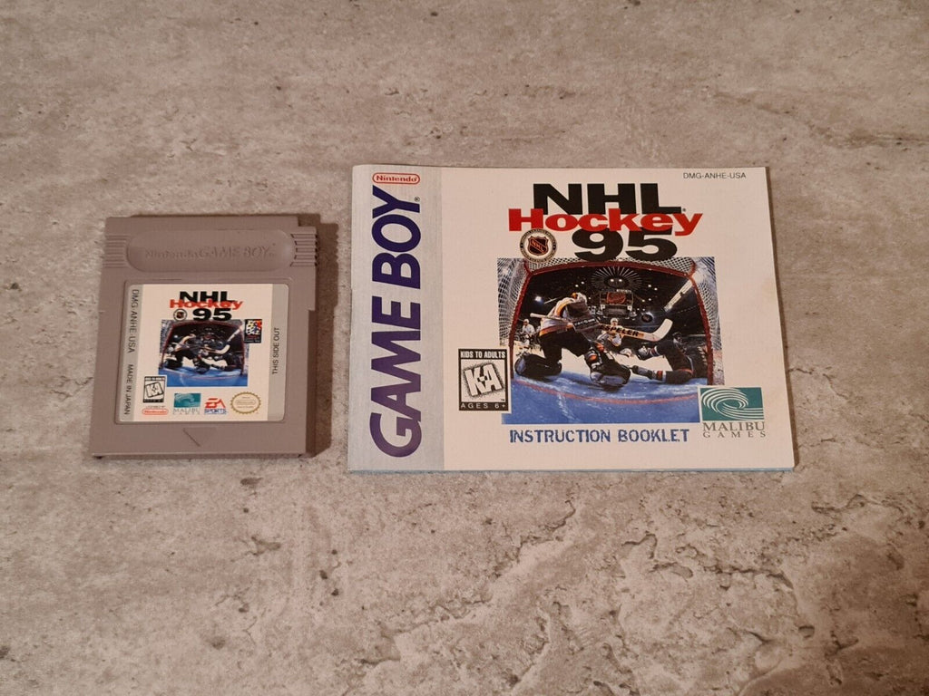 Nintendo Game Boy Classic Spiel NHL Hockey 95 mit OVP und Anleitung + Poster USA - T-Retro-Games 