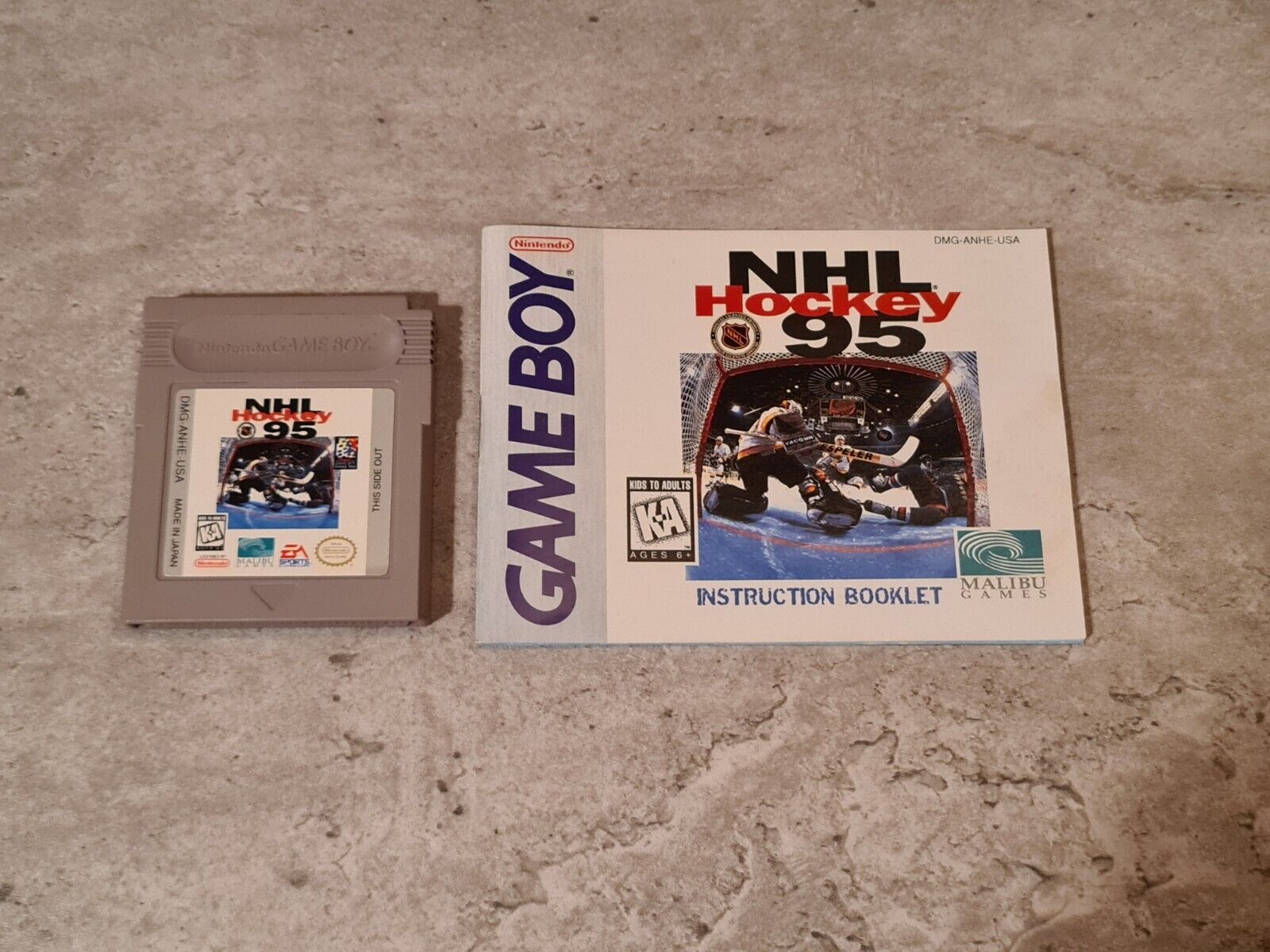 Nintendo Game Boy Classic Spiel NHL Hockey 95 mit OVP und Anleitung + Poster USA - T-Retro-Games 