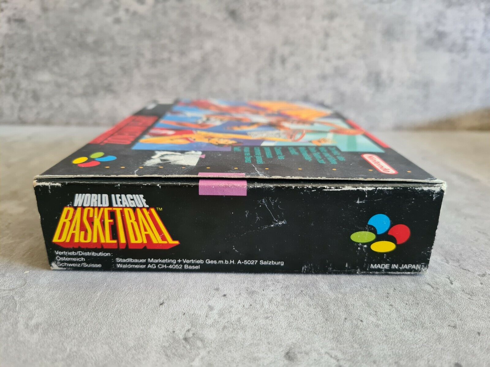 SNES Super Nintendo World League Basketball mit OVP und Anleitung FRG - T-Retro-Games 