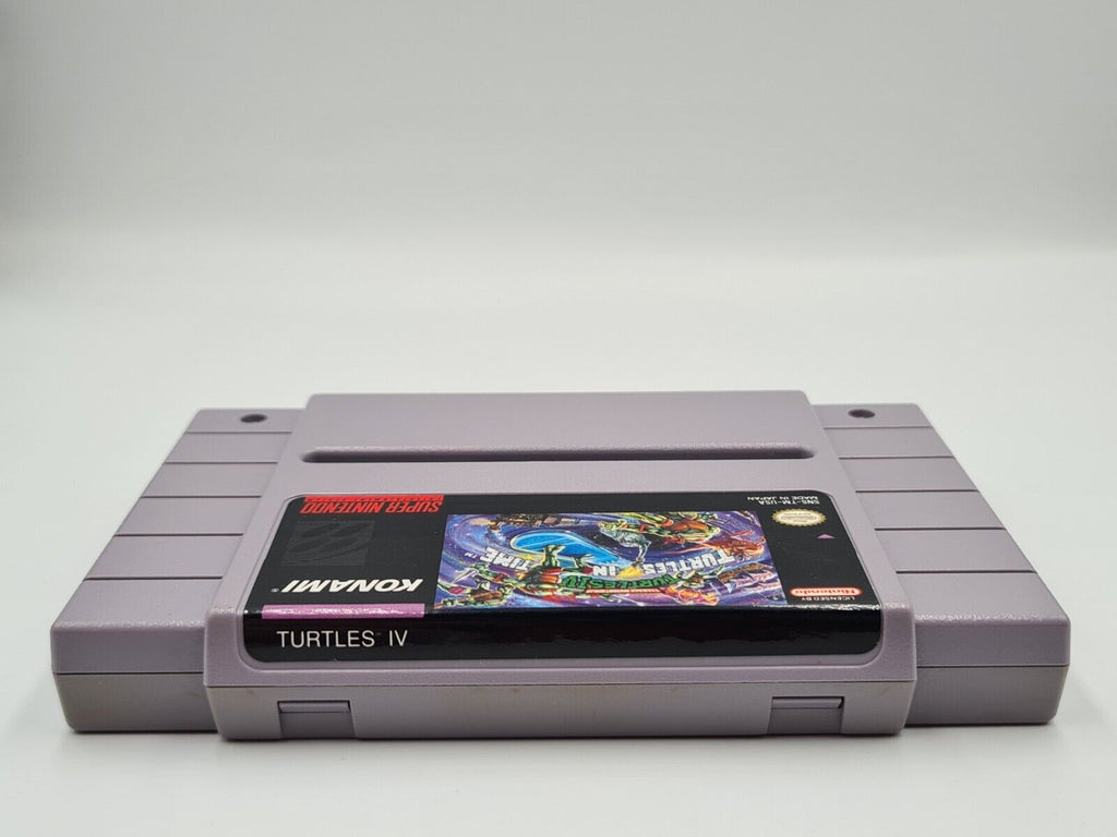 SNES Super Nintendo Turtles in Time mit OVP und Anleitung NTSC-USA - T-Retro-Games 