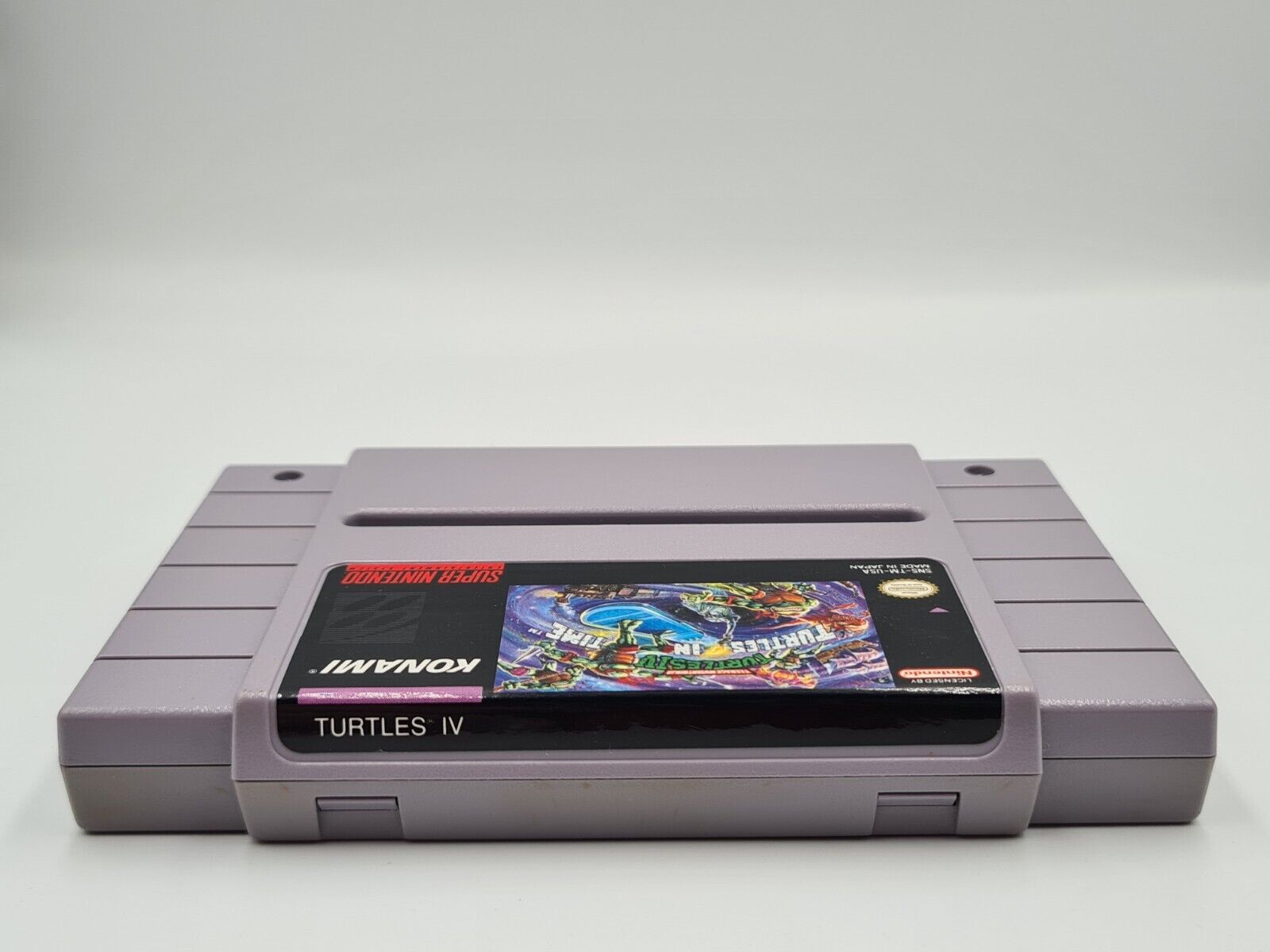SNES Super Nintendo Turtles in Time mit OVP und Anleitung NTSC-USA - T-Retro-Games 