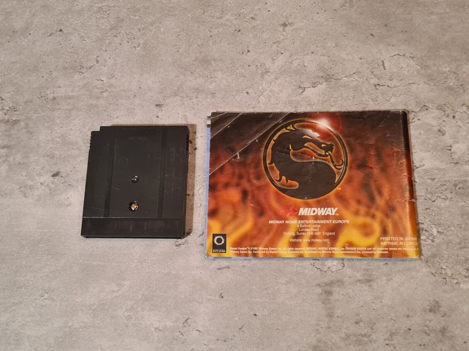 Nintendo Game Boy Color Mortal Kombat 4 mit OVP und Anleitung EUR - T-Retro-Games 