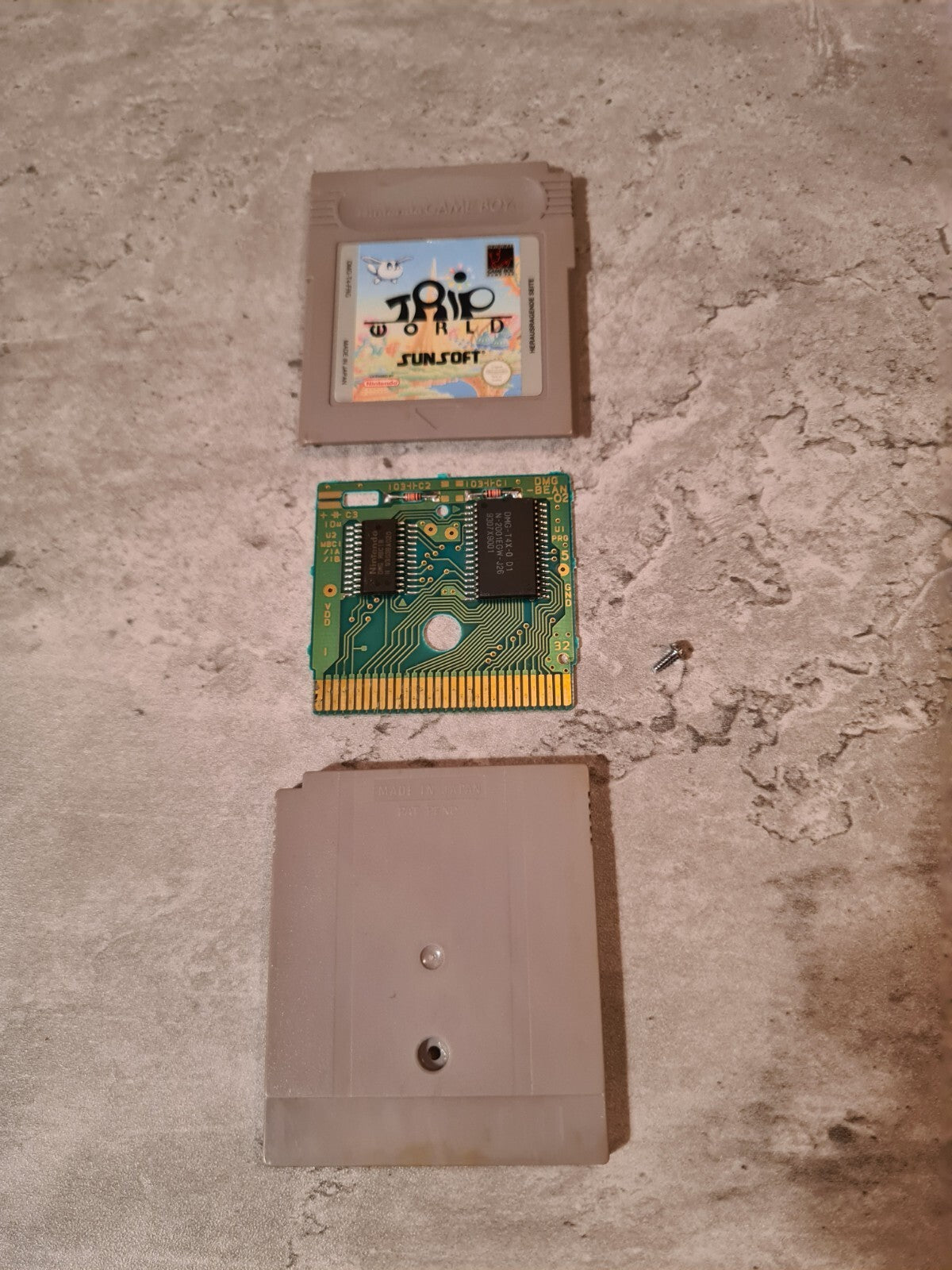Nintendo Game Boy Classic Spiel Trip World Modul FRG