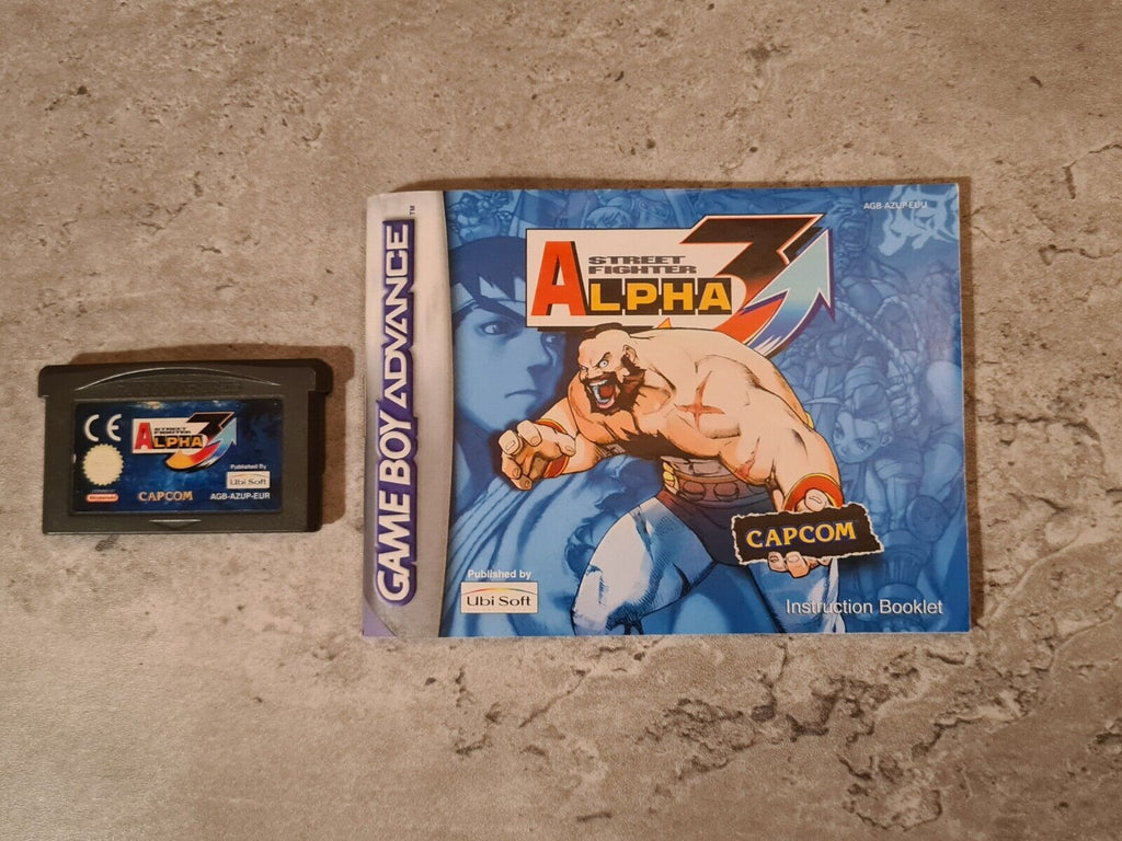 Nintendo Game Boy Advance Street Fighter Alpha 3 mit OVP und Anleitung EUR - T-Retro-Games 