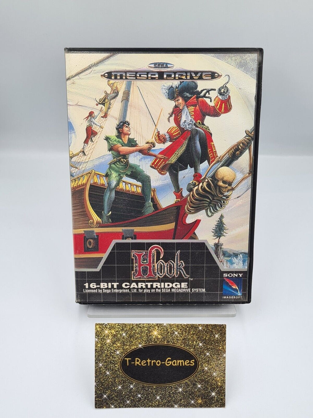Sega Mega Drive Spiel Hook mit OVP und Anleitung Multi Language - T-Retro-Games 