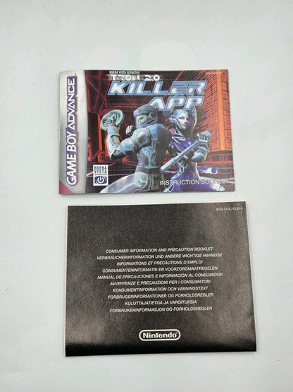 Nintendo Game Boy Advance Tron 2.0 Killer APP mit OVP und Anleitung EUR
