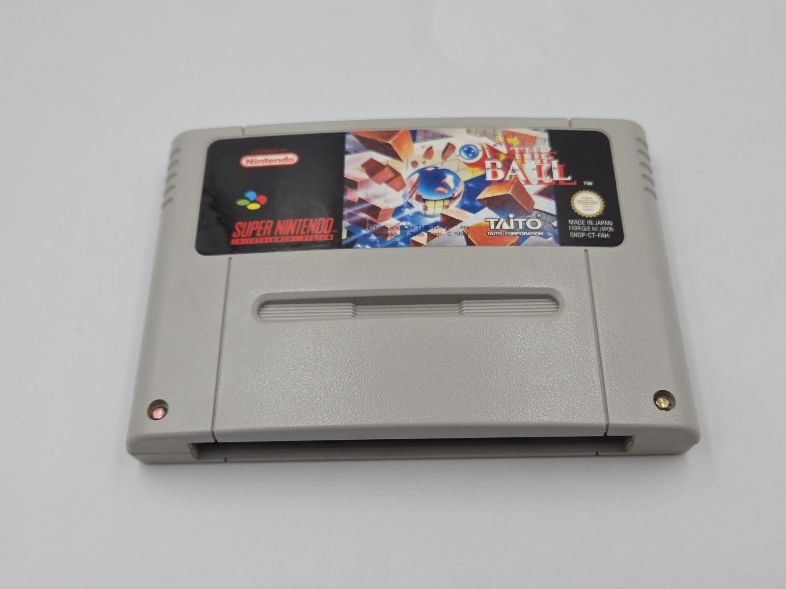 SNES Super Nintendo On The Ball mit OVP und Anleitung FAH