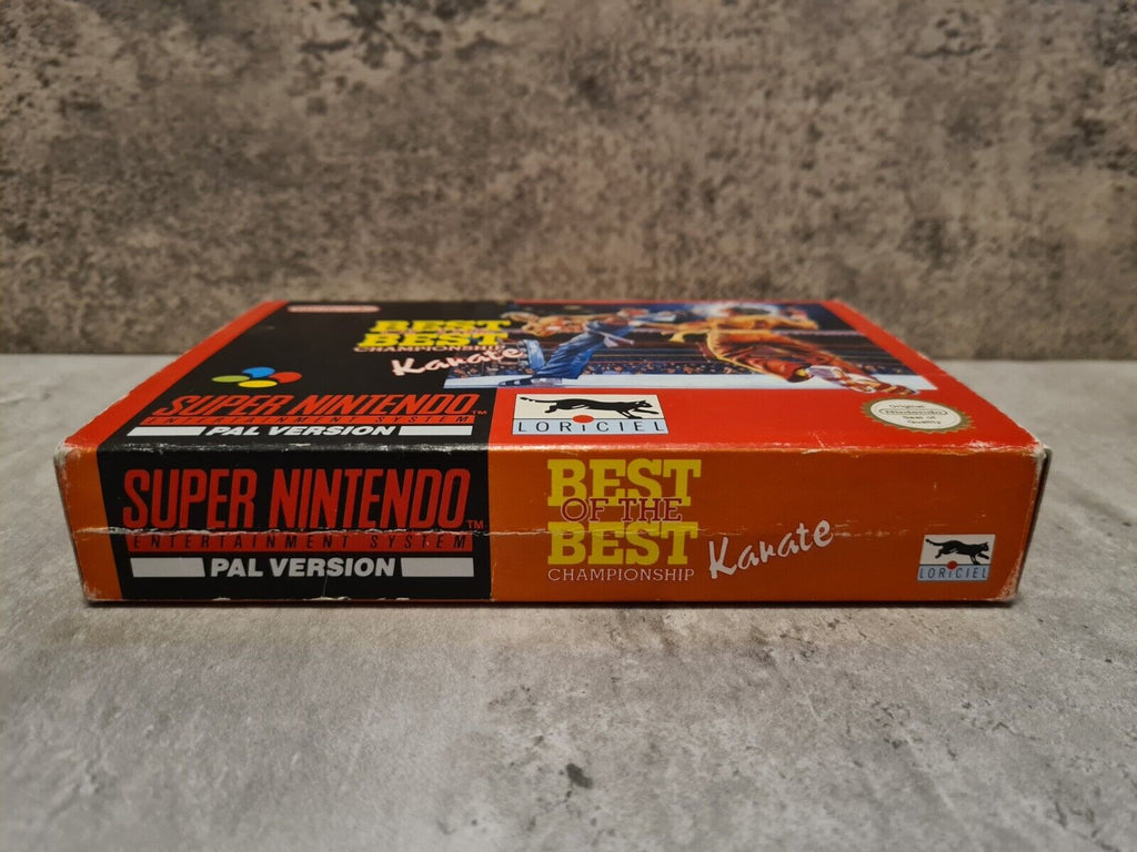 SNES Super Nintendo Best of The Best Karate mit OVP und Anleitung FRG - T-Retro-Games 