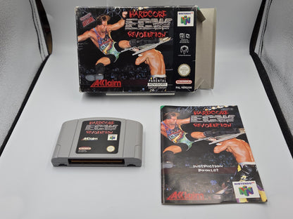 N64 Nintendo 64 ECW Hardcore Revolution mit OVP und Anleitung EUR