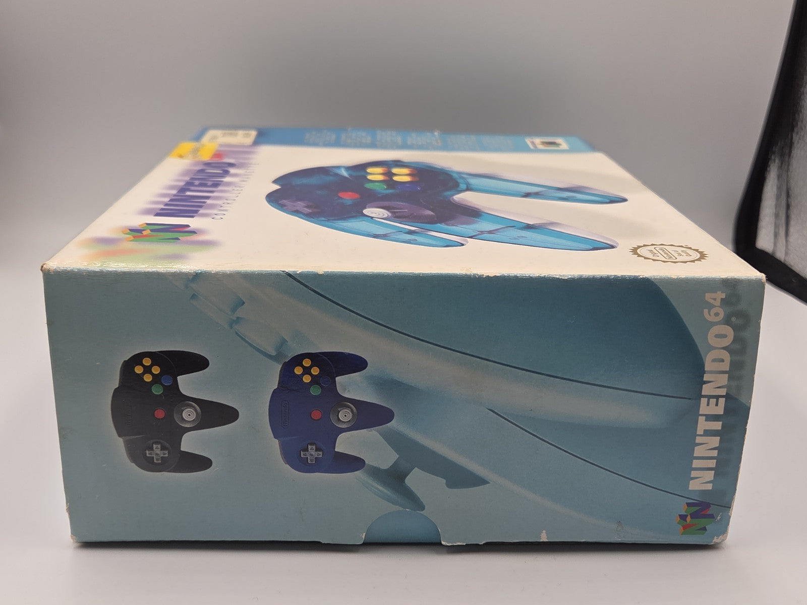 N64 Nintendo 64 Controller Clear Blue Joystick OVP EUR