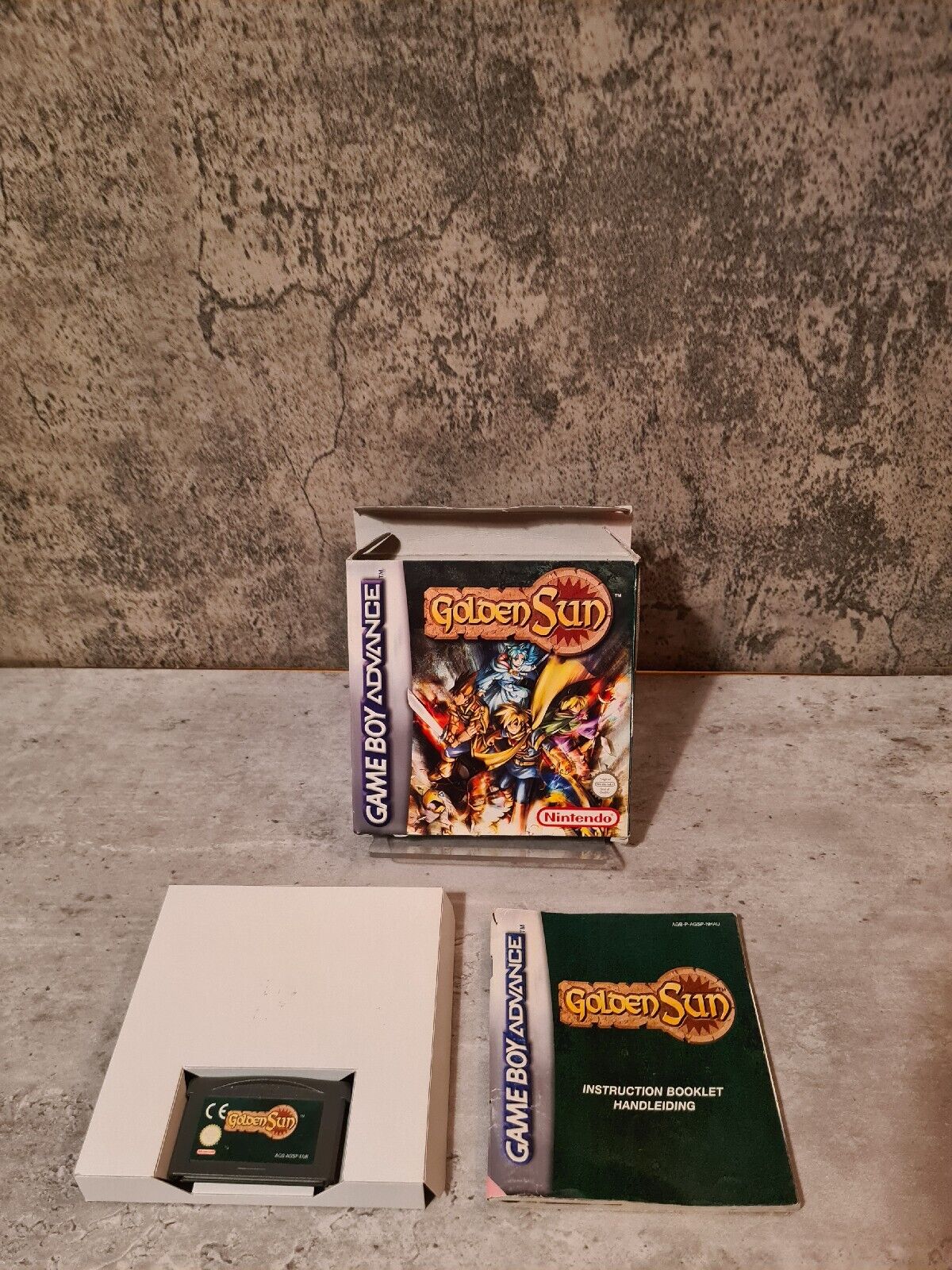 Nintendo Gameboy Advance Golden Sun mit OVP und Anleitung EUR - T-Retro-Games 