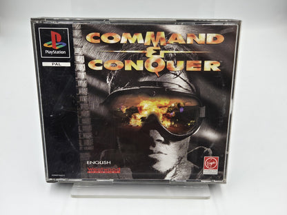 PS1 Playstation 1 Command & Conquer mit OVP und Anleitung Englisch 2 Discs 