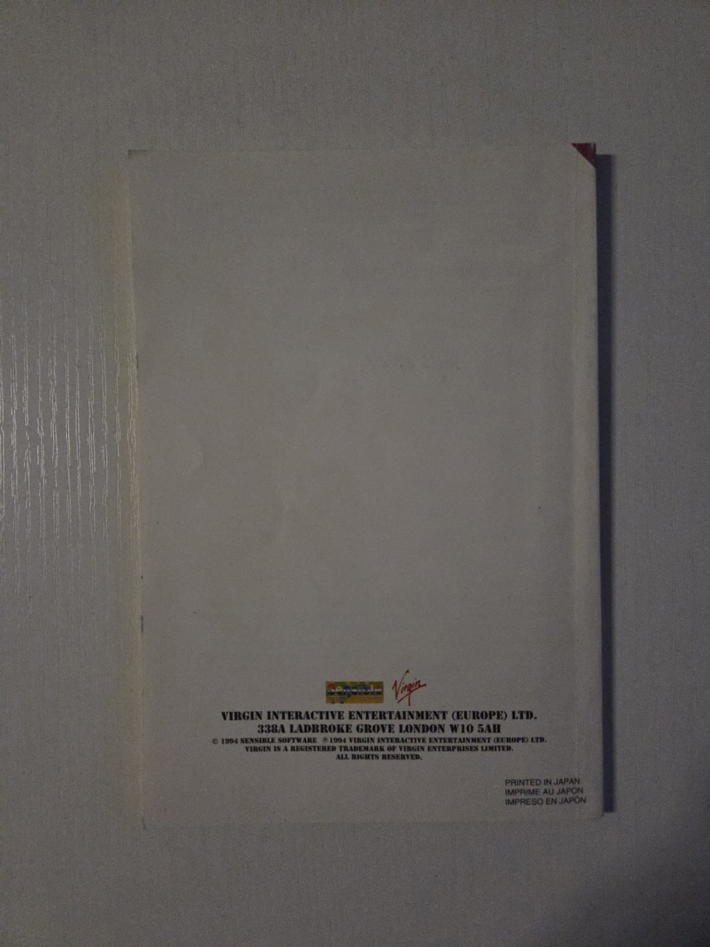 SNES Super Nintendo Cannon Fodder Spielanleitung Instruction Booklet EUR