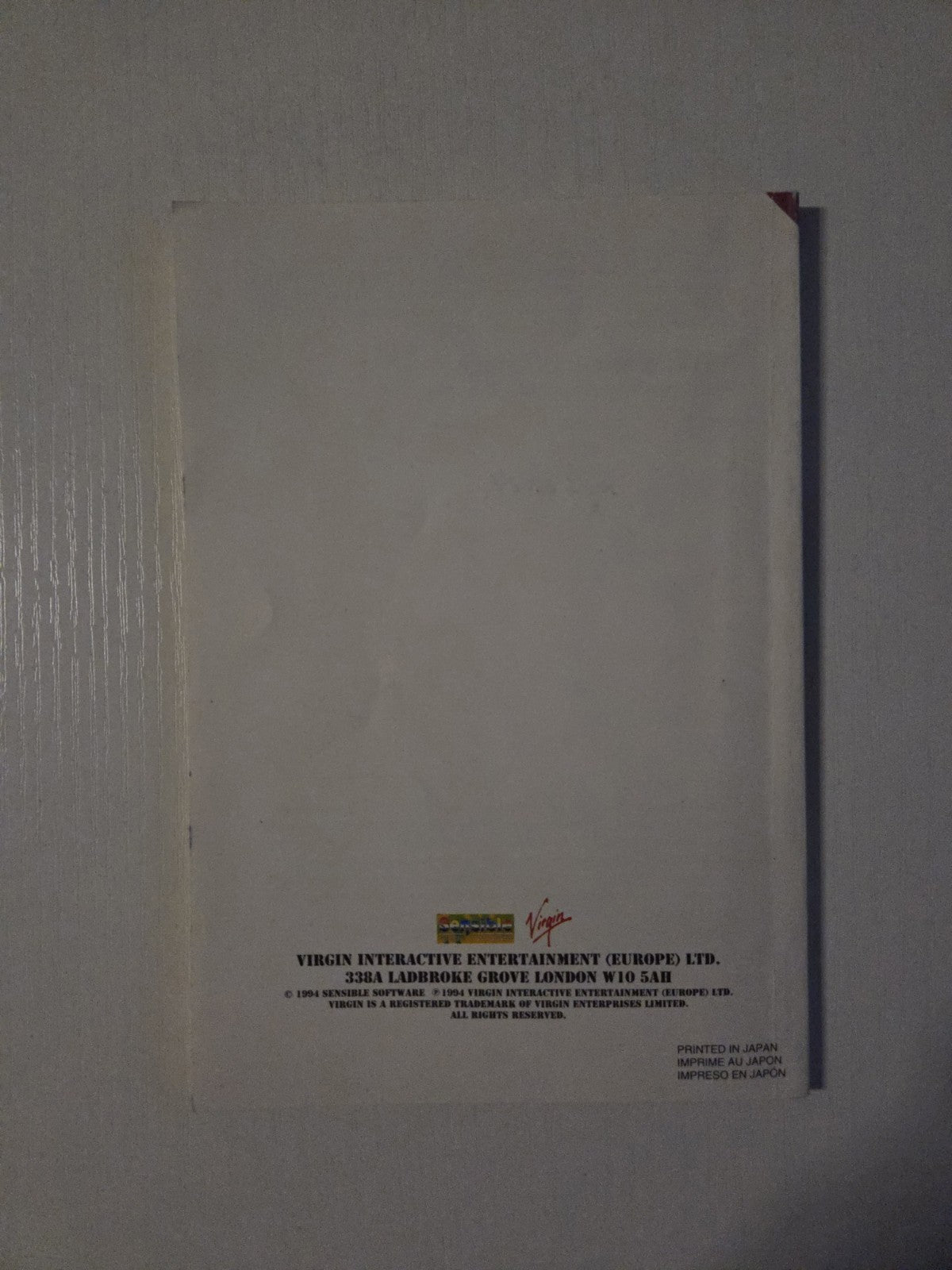 SNES Super Nintendo Cannon Fodder Spielanleitung Instruction Booklet EUR