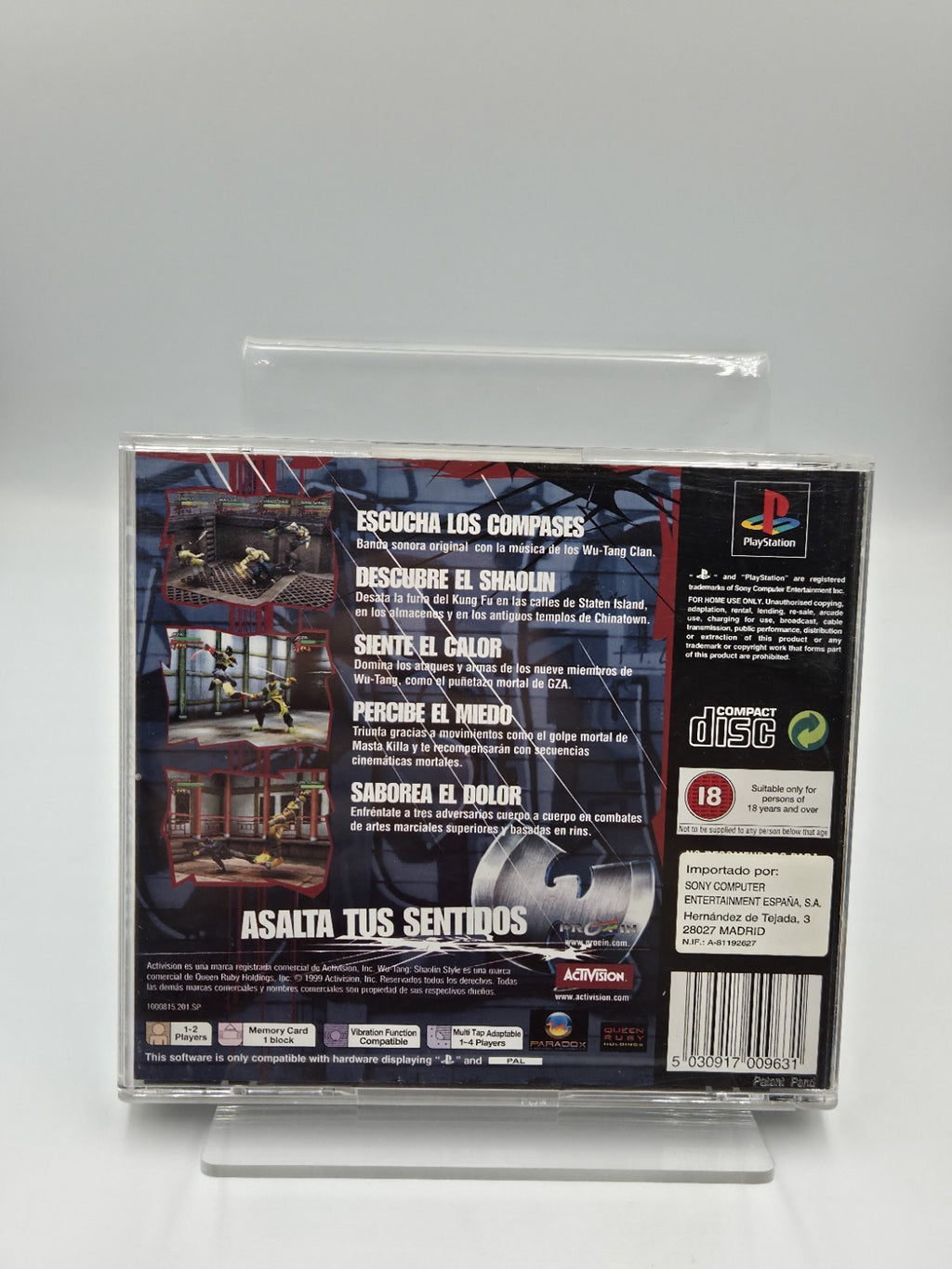PS1 Playstation 1 Spiel Wu-Tang Shaolin Style mit OVP und Anleitung ESP