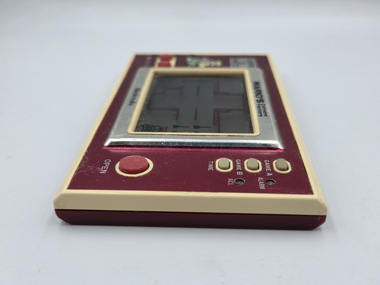 Nintendo Game & Watch Mario's Cement Factory Konsole Console 1988 Wide Screen