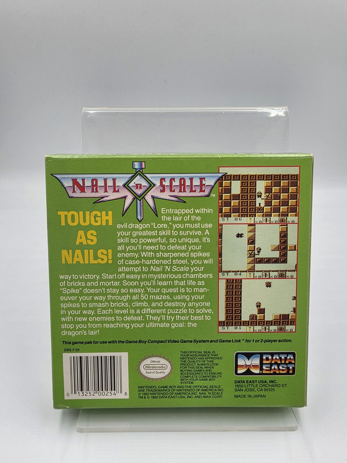 Nintendo Game Boy Classic Spiel Nail 'N Scale mit OVP und Anleitung USA