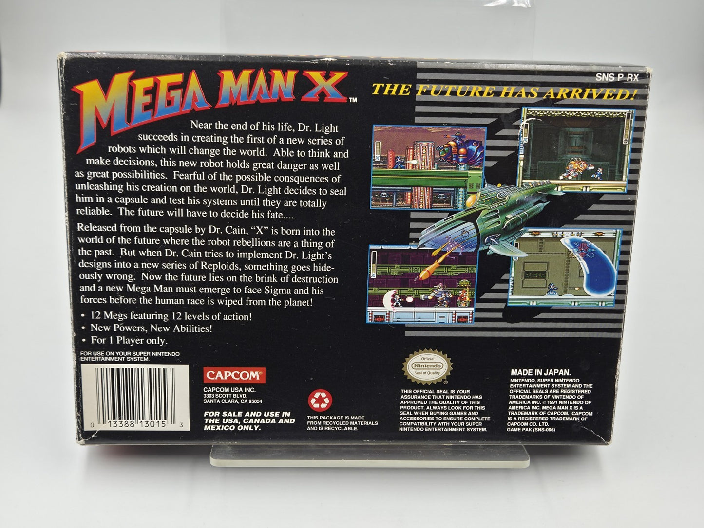 SNES Super Nintendo Mega Man X mit OVP und Anleitung NTSC USA